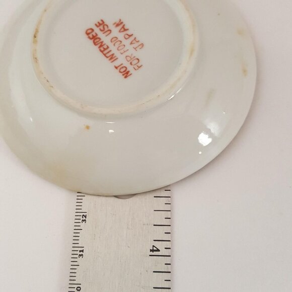 Vintage Cloisonne Enamel Floral Flowered Trinket Dishes 1960 Set of 2 Japan - Picture 3 of 4